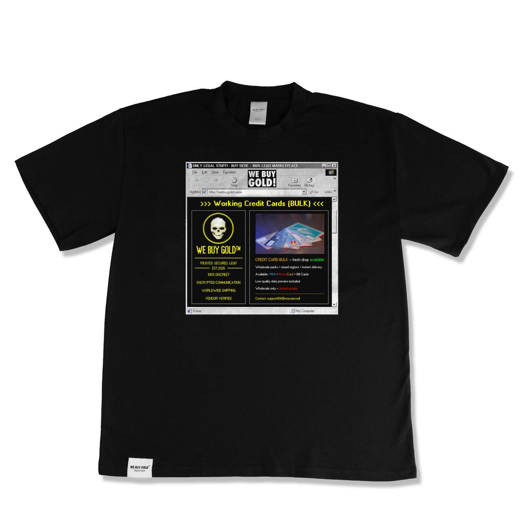 Finalized Black DarkwebCredit T-shirt