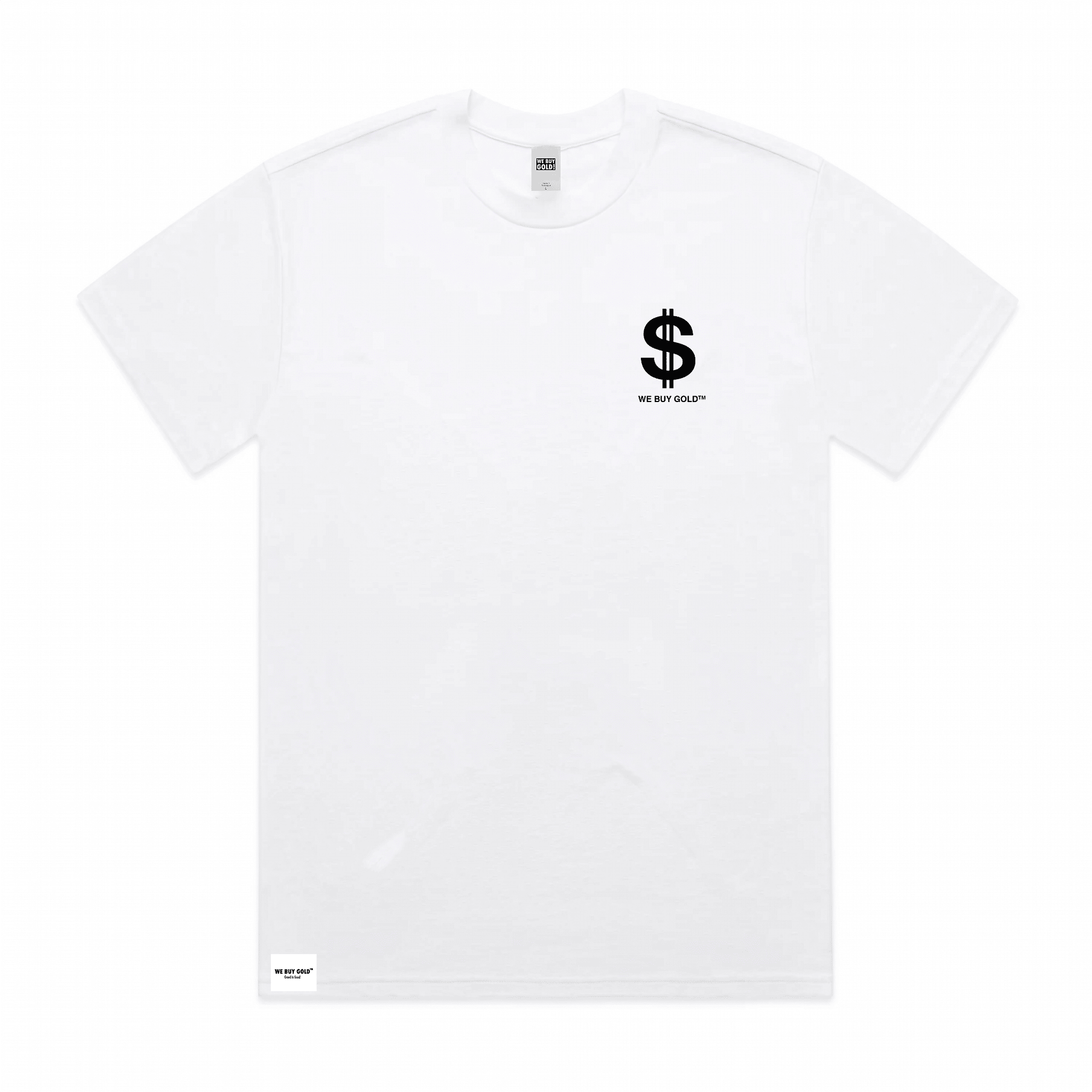 EMBROIDERED DOLLAR LOGO T - SHIRT - We Buy Gold Brand