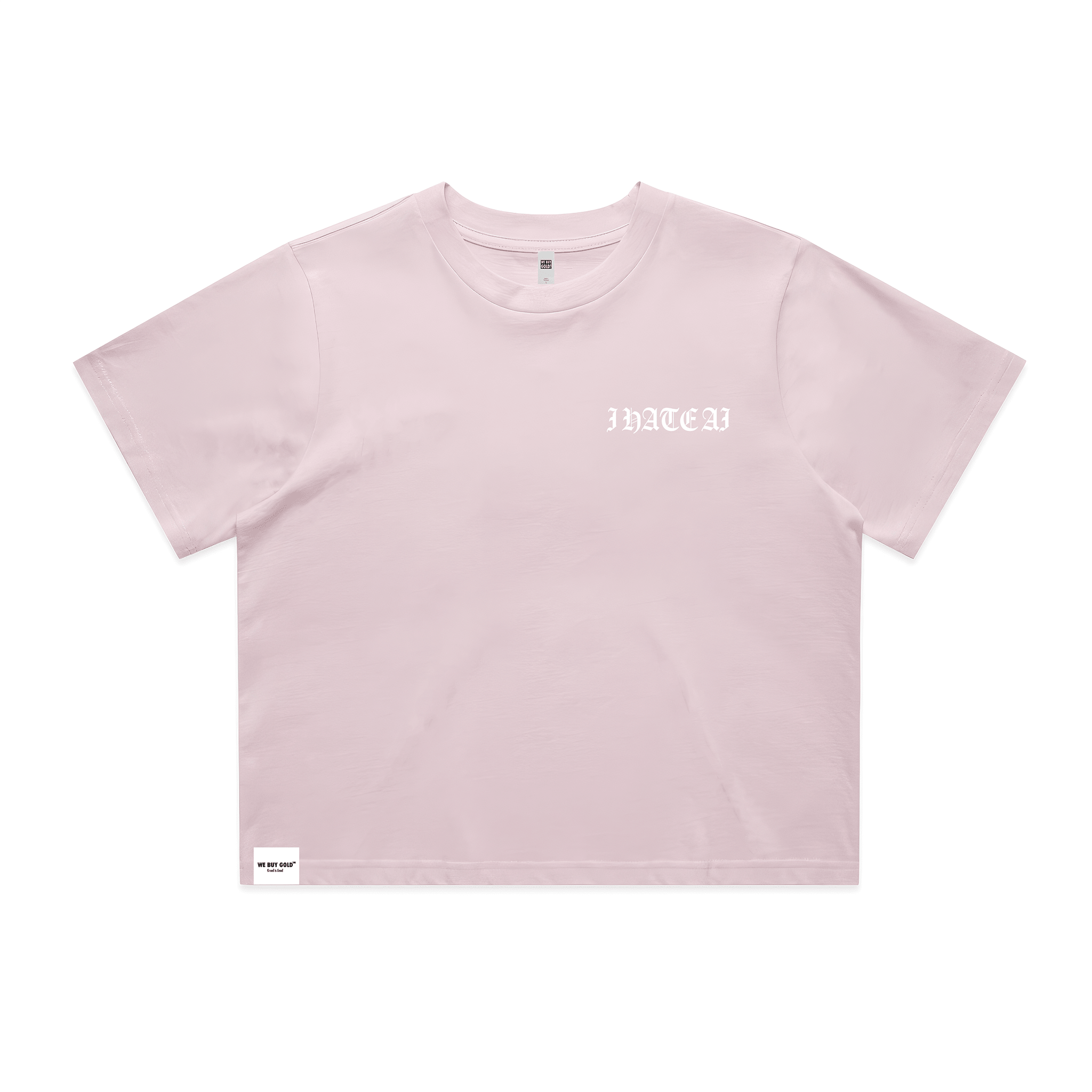 I HATE AI WOMEN'S CROPPED T - SHIRT - We Buy Gold Brand