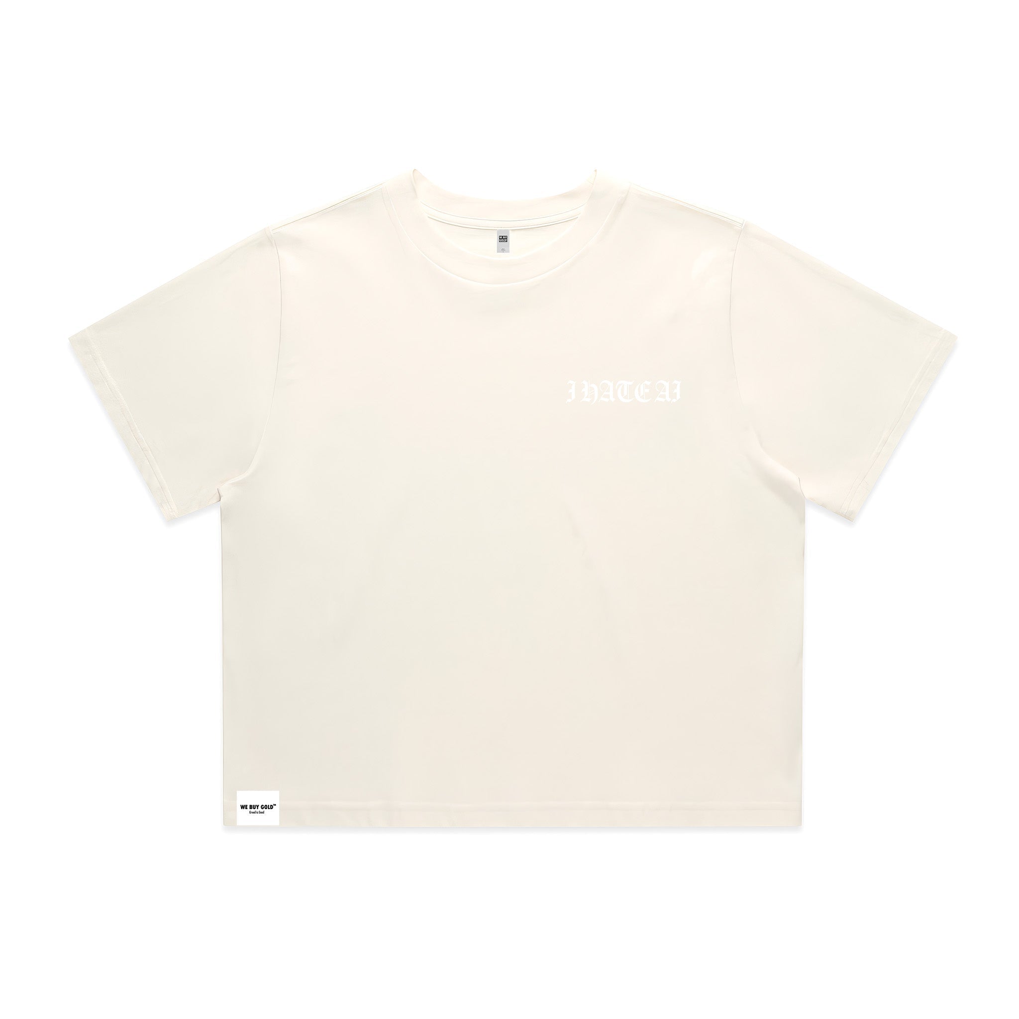 I HATE AI WOMEN'S CROPPED T - SHIRT - We Buy Gold Brand