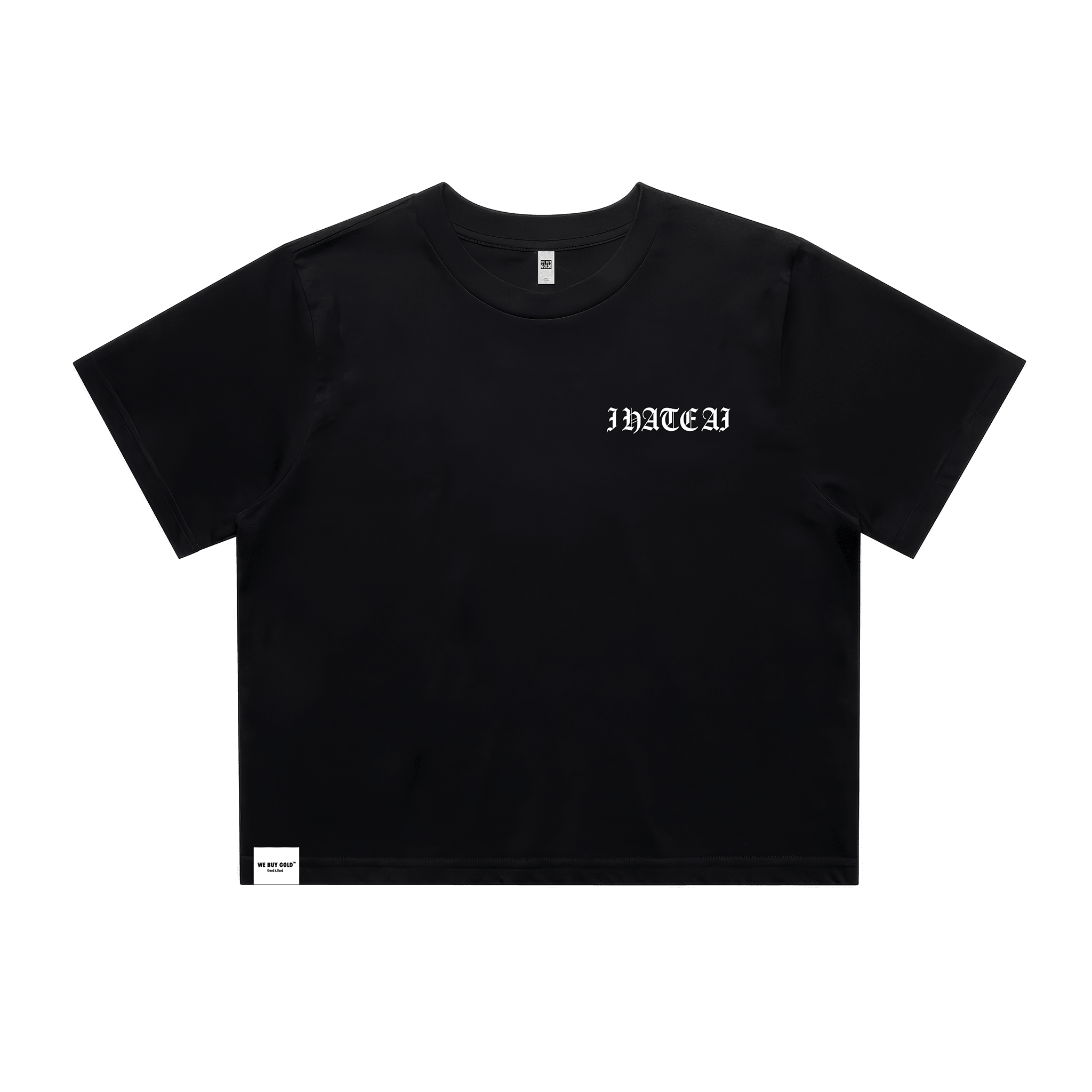 I HATE AI WOMEN'S CROPPED T - SHIRT - We Buy Gold Brand